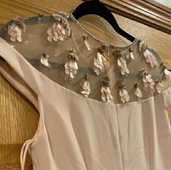 THEIA Embellished Yoke Mermaid Gown - Picture 12 of 16